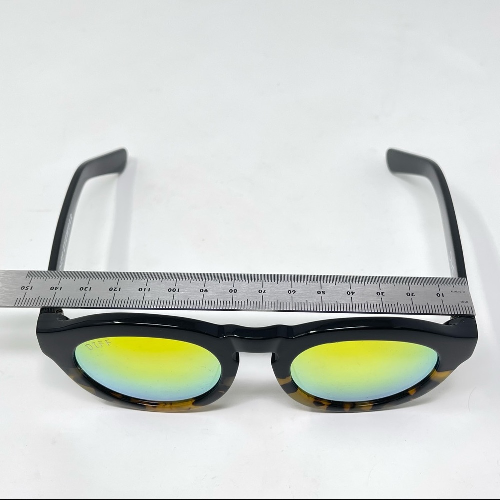 Diff Eyewear Sunglasses Dime Shiny Fire Gold Lens… - image 8